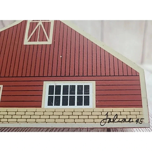 Vintage The Cat's Meow Amish Craftsman Series Wooden Amish Meats Shelf Decor 6" - Picture 4 of 5